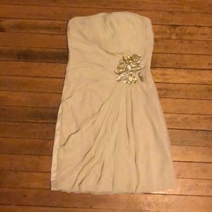 Formal, embellished mini dress